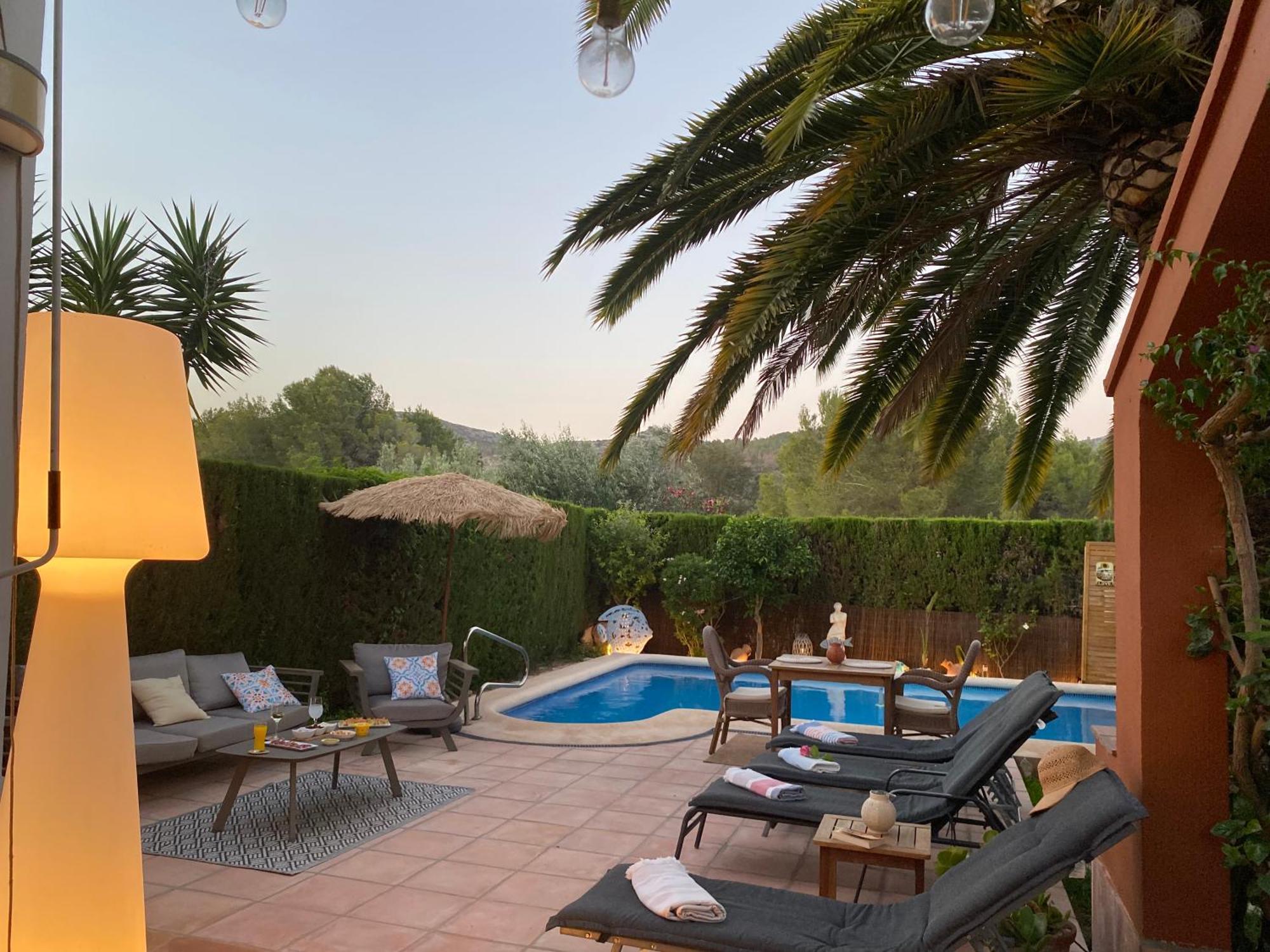 Maison Cosy Au Pied Du Golf Avec Piscine Privee Muntanya la Sella Bagian luar foto