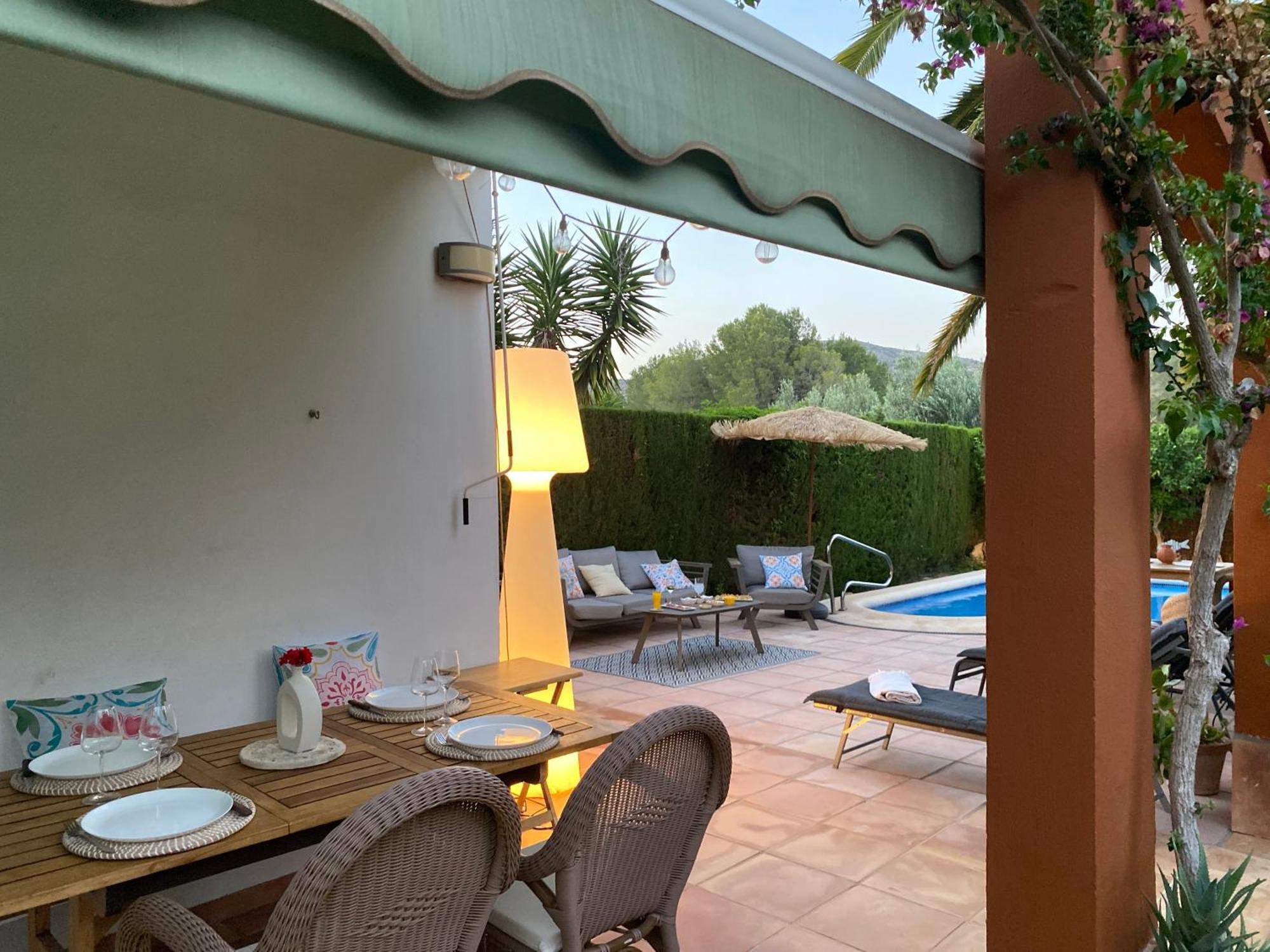 Maison Cosy Au Pied Du Golf Avec Piscine Privee Muntanya la Sella Bagian luar foto